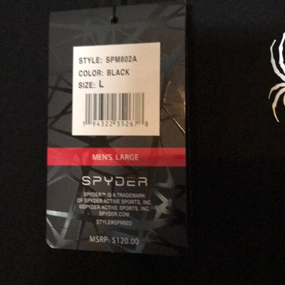 Spyder men’s neck zip down sweatshirt - Picture 2 of 2